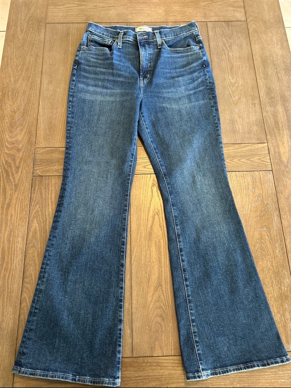 Madewell Medium Blue Flare Jeans